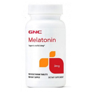 美国GNC 3MG褪黑素片120粒 