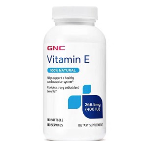 美国GNC 維生素E268.5mg/ 400IU*180粒 2020版
