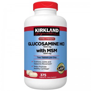 KIRKLAND鹽酸氨基葡萄糖維骨力MSM 1500MG 375粒